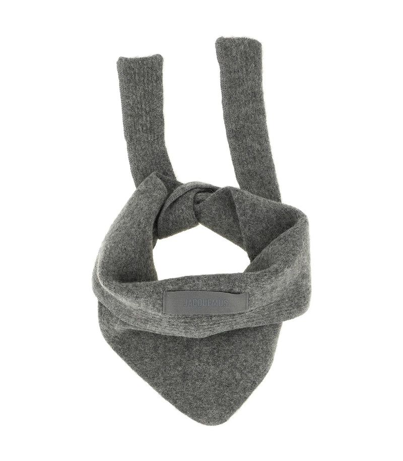 Jacquemus Scarves & Shawl in gray, Alpaca Wool