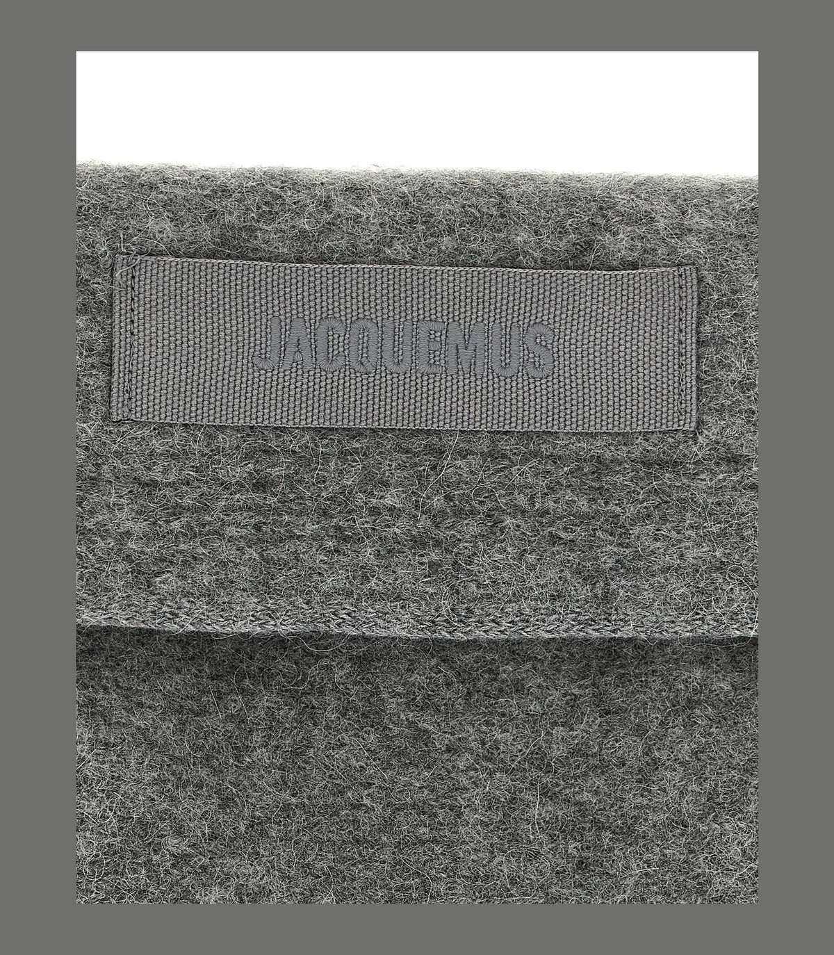 Jacquemus Scarves & Shawl in gray, Alpaca Wool — view 2