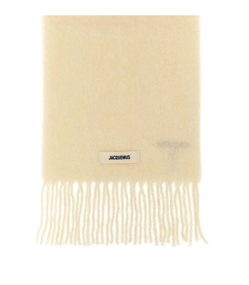 Jacquemus Scarves & Shawl in white, Alpaca — view 2