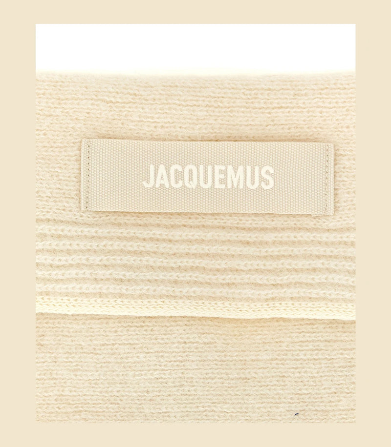 Jacquemus Scarves & Shawl in white, Alpaca Wool — view 2