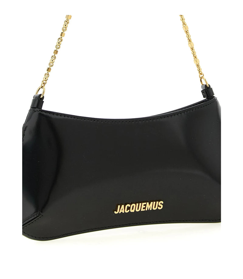 Jacquemus Shoulder Bag in black, Calfskin Leather — view 3