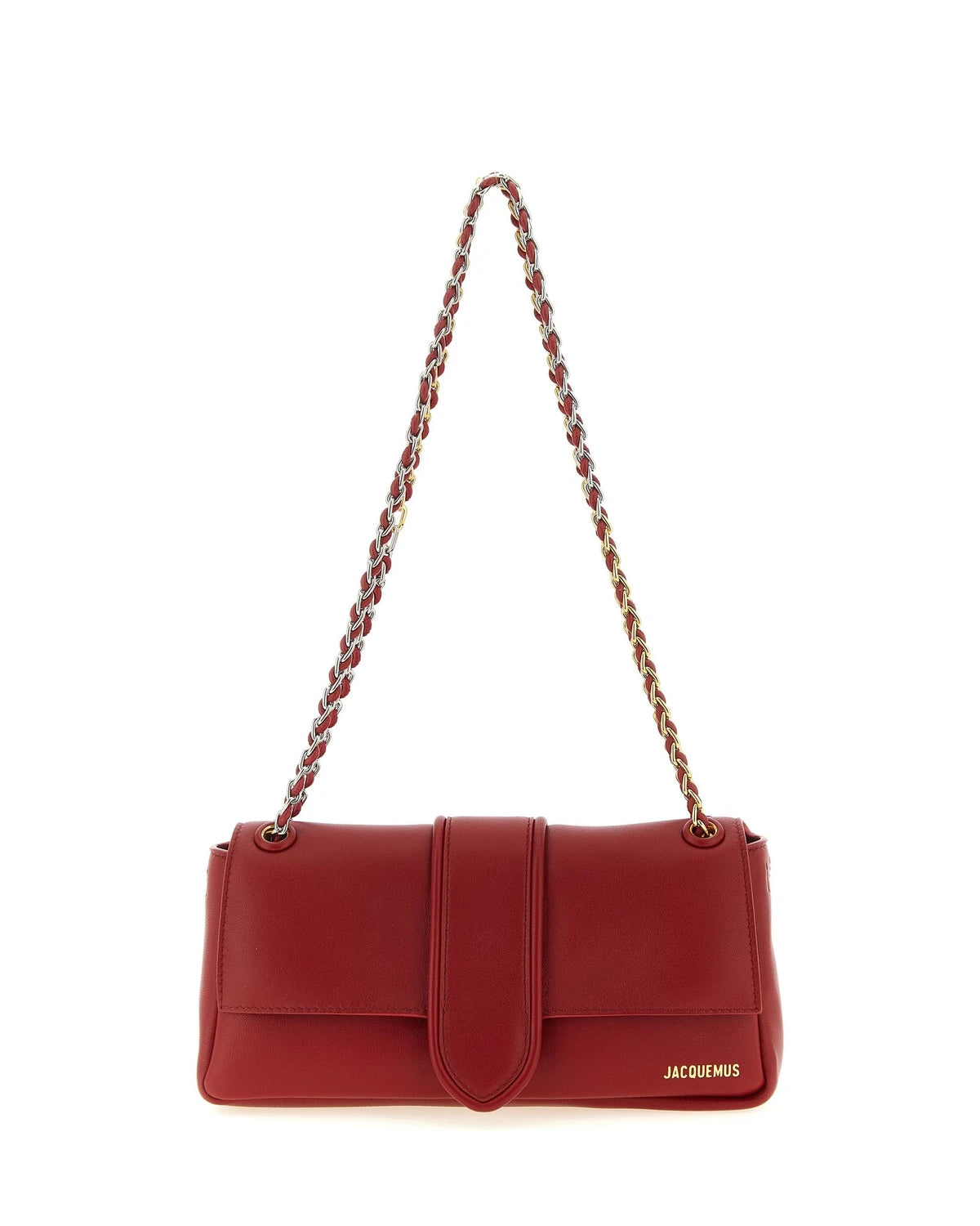 Jacquemus Shoulder Bag in red, Lamb Leather