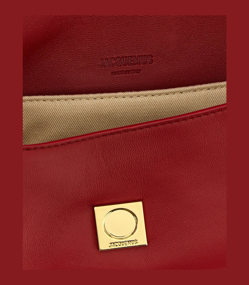 Jacquemus Shoulder Bag in red, Lamb Leather — view 4