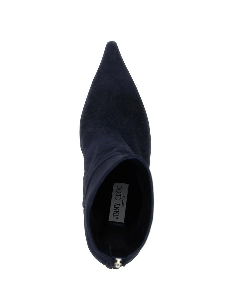 Jimmy Choo Ankle Boots in blue, Leather — view 4