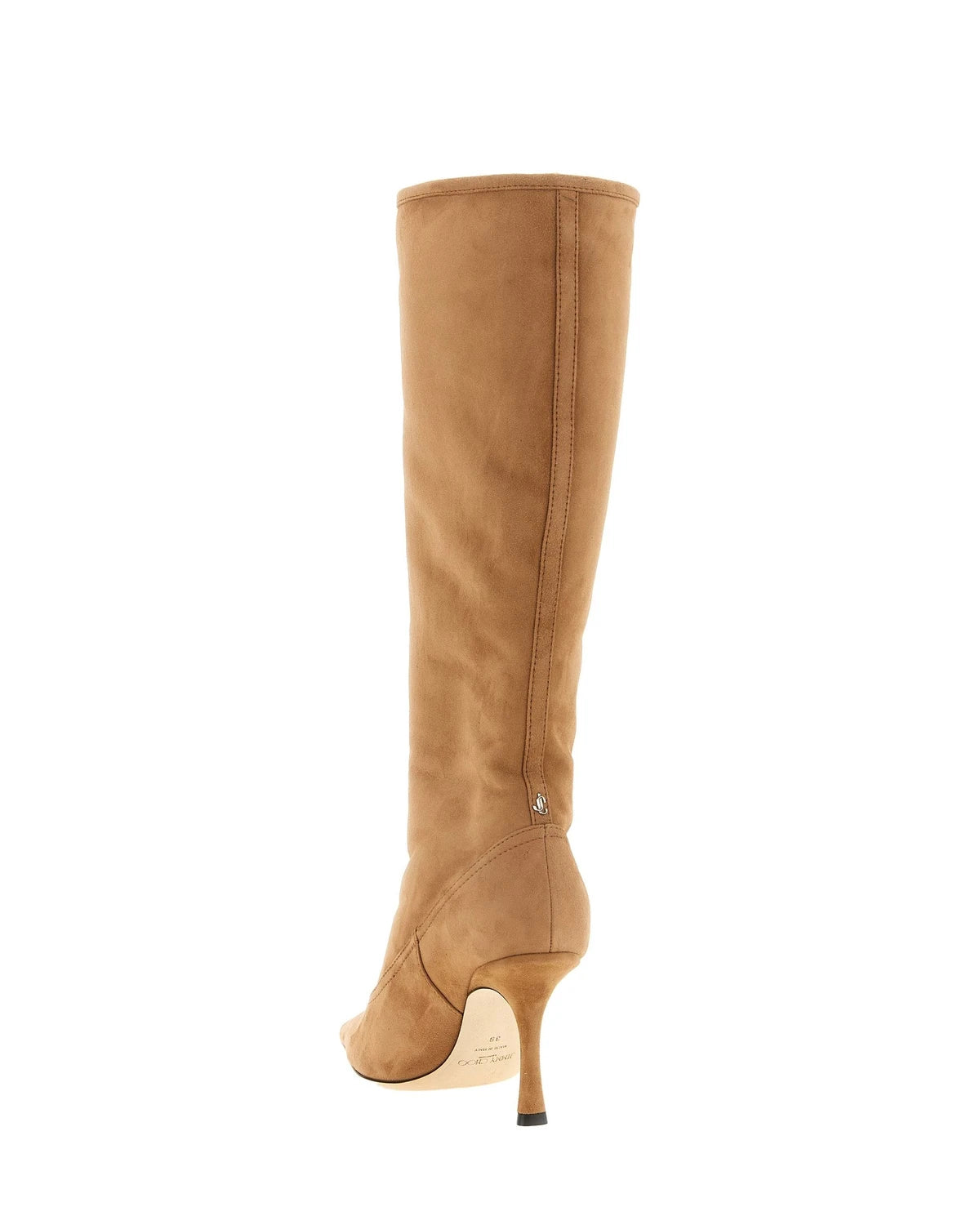 Jimmy Choo Knee High Boots in beige, Lamb Leather — view 3