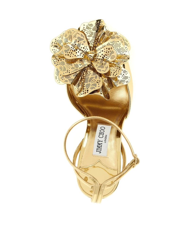 Jimmy Choo Sandals in gold, Leather — view 4