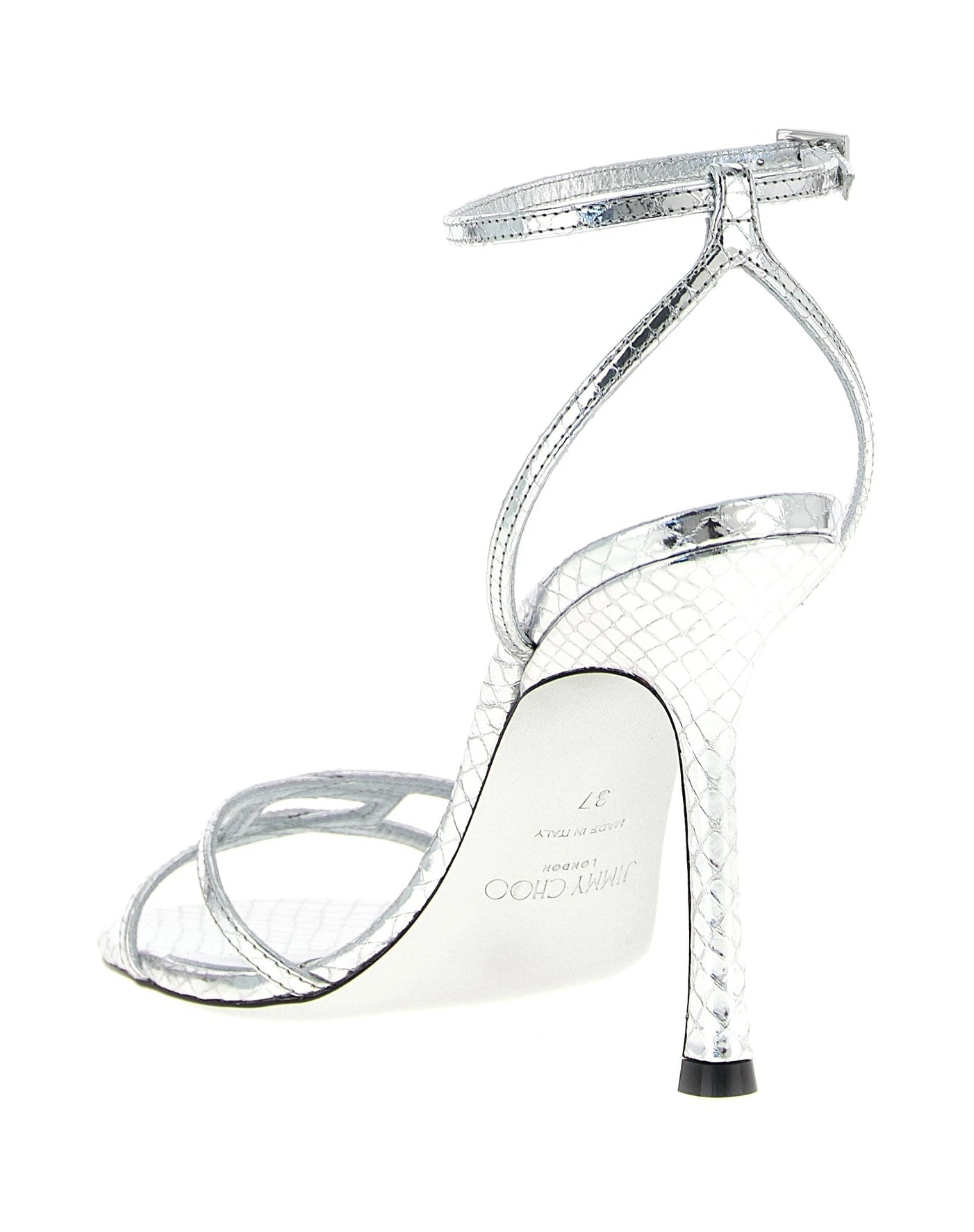 Jimmy Choo Sandals in silver, Leather — view 3