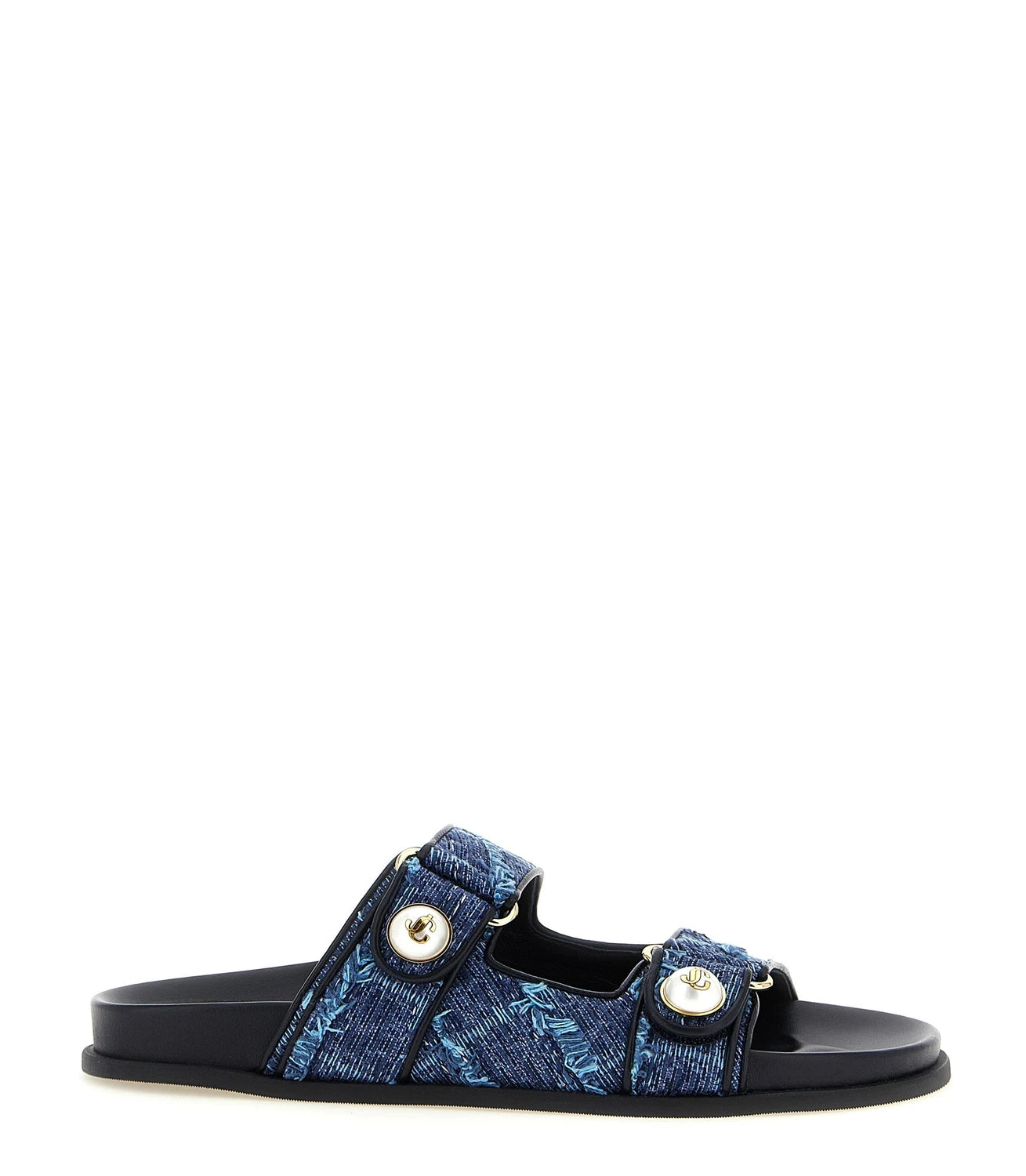 Jimmy Choo Blue Slides 