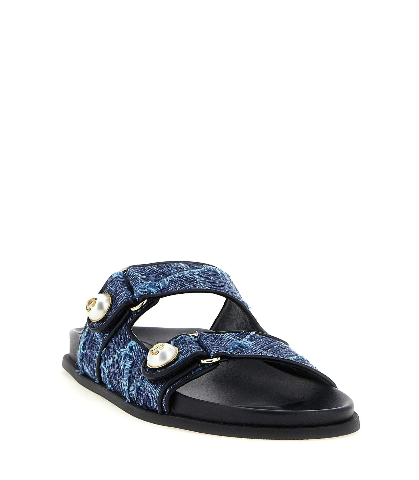 Jimmy Choo Blue Slides 