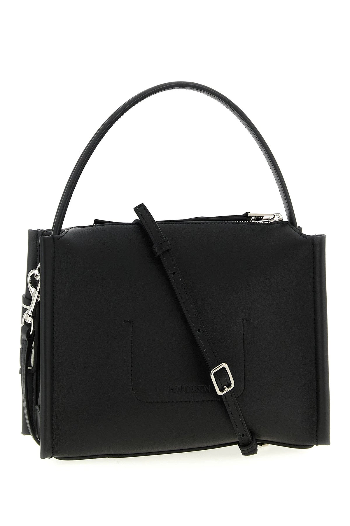 JW Anderson Shoulder Bag in black, Calfskin Leather — view 2