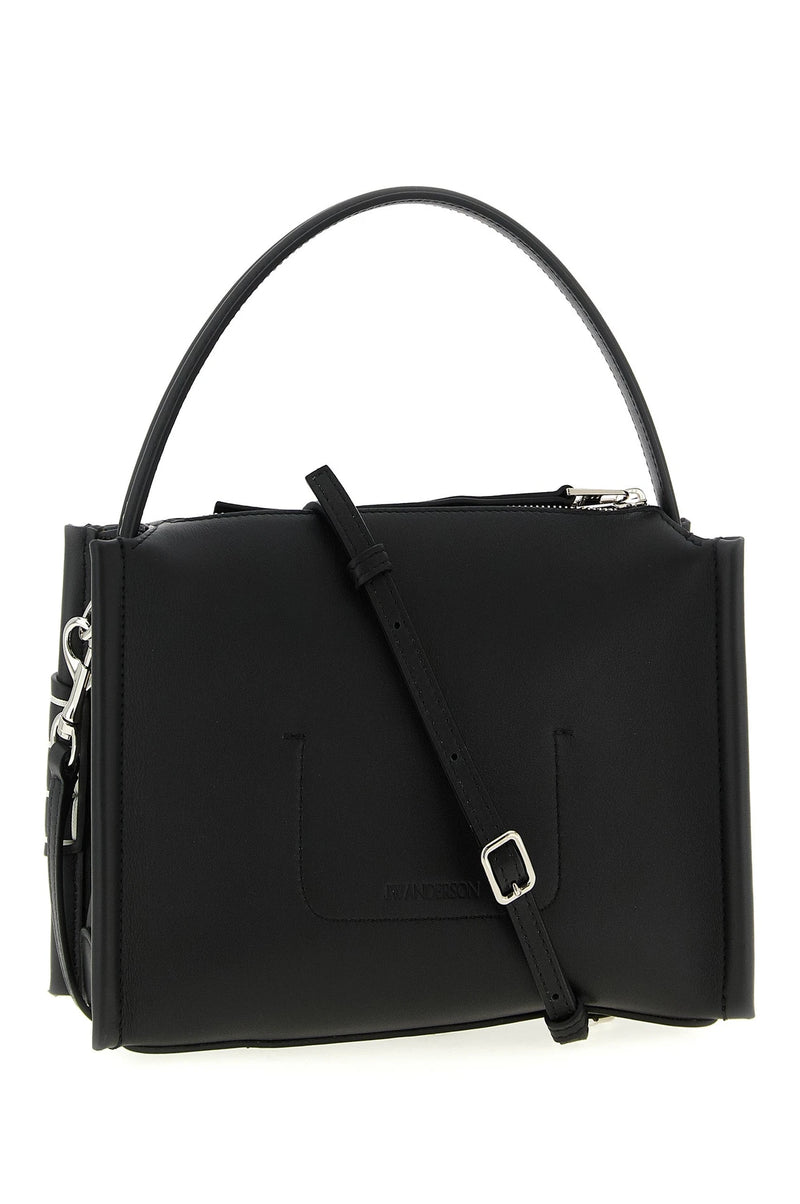 JW Anderson Shoulder Bag in black, Calfskin Leather — view 2