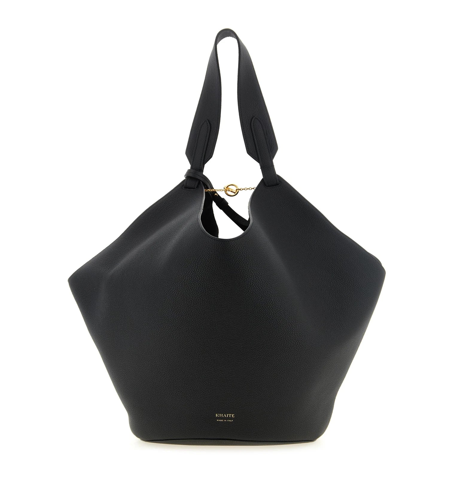 Khaite Bucket Bag in black, Calfskin Leather