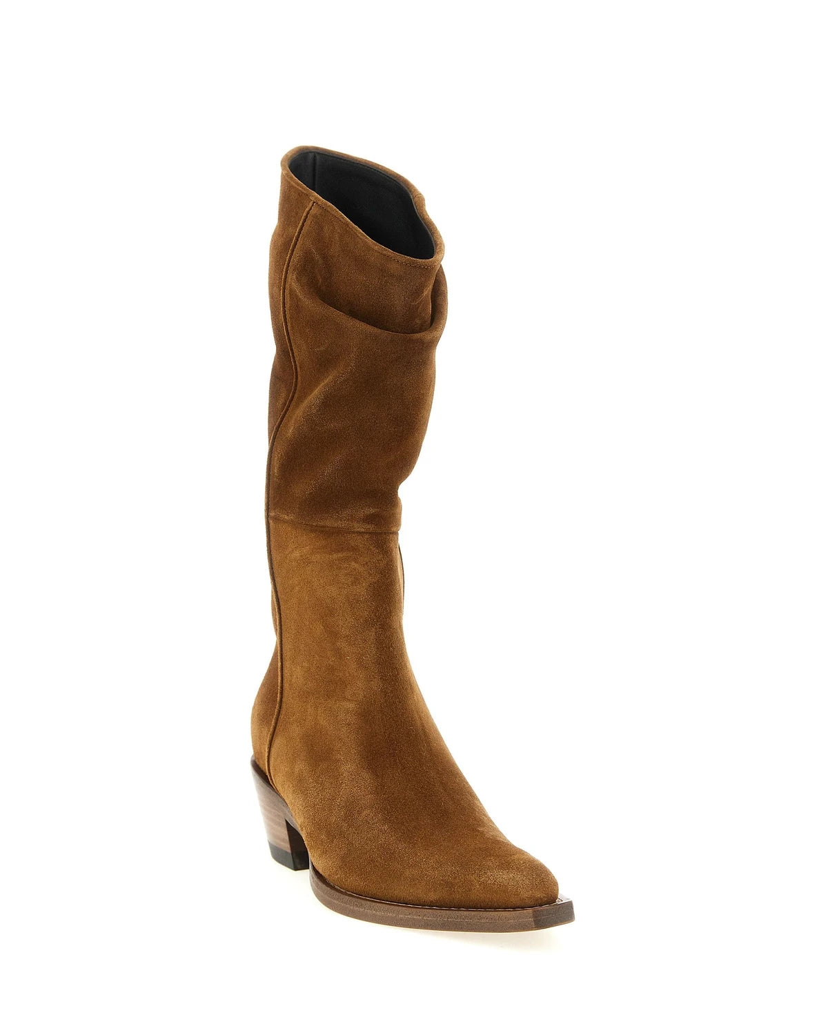 Khaite Chelsea Boots in brown, Calfskin Leather — view 2