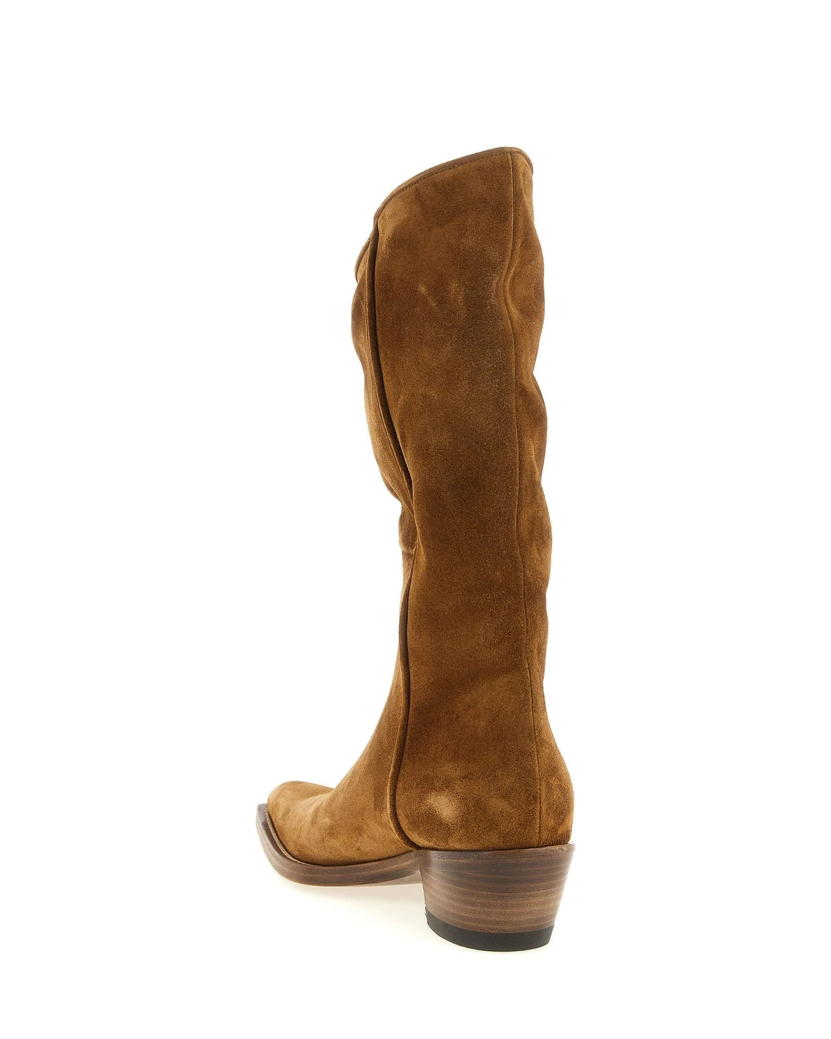 Khaite Chelsea Boots in brown, Calfskin Leather — view 3