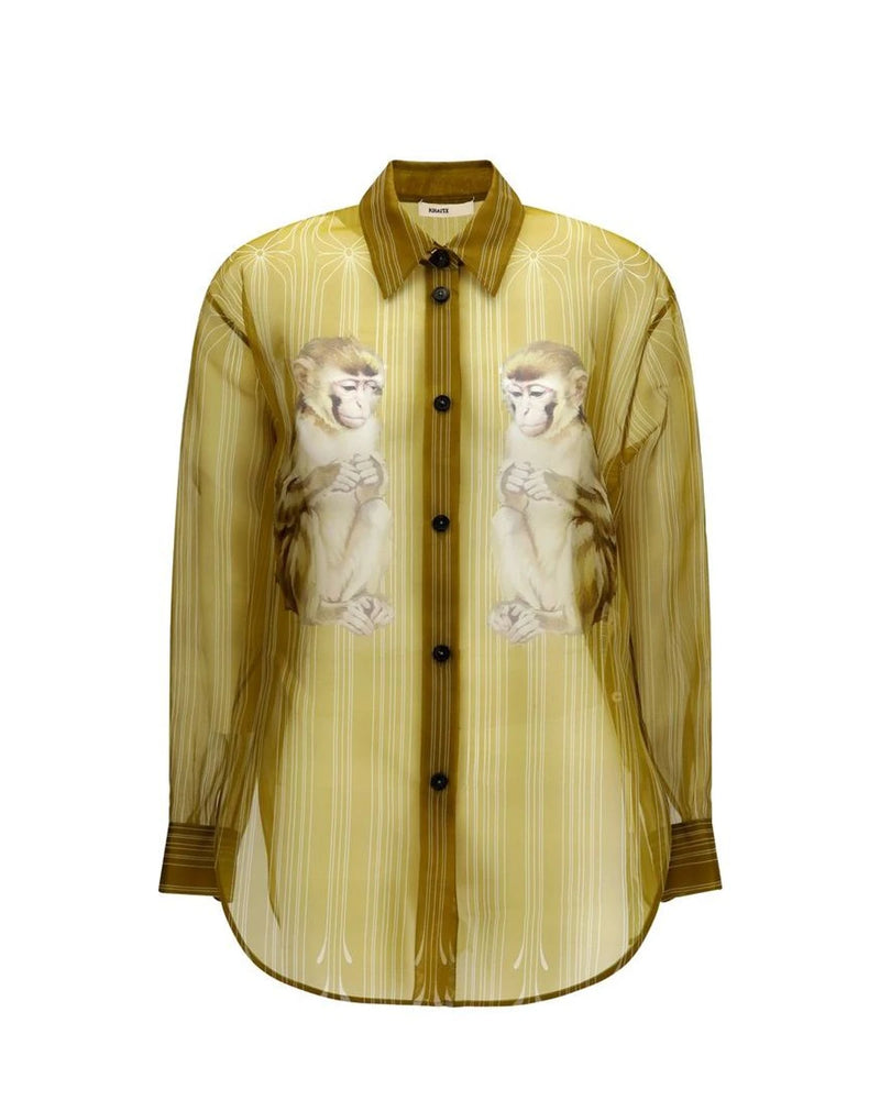 Khaite Dress Shirt in beige, Silk