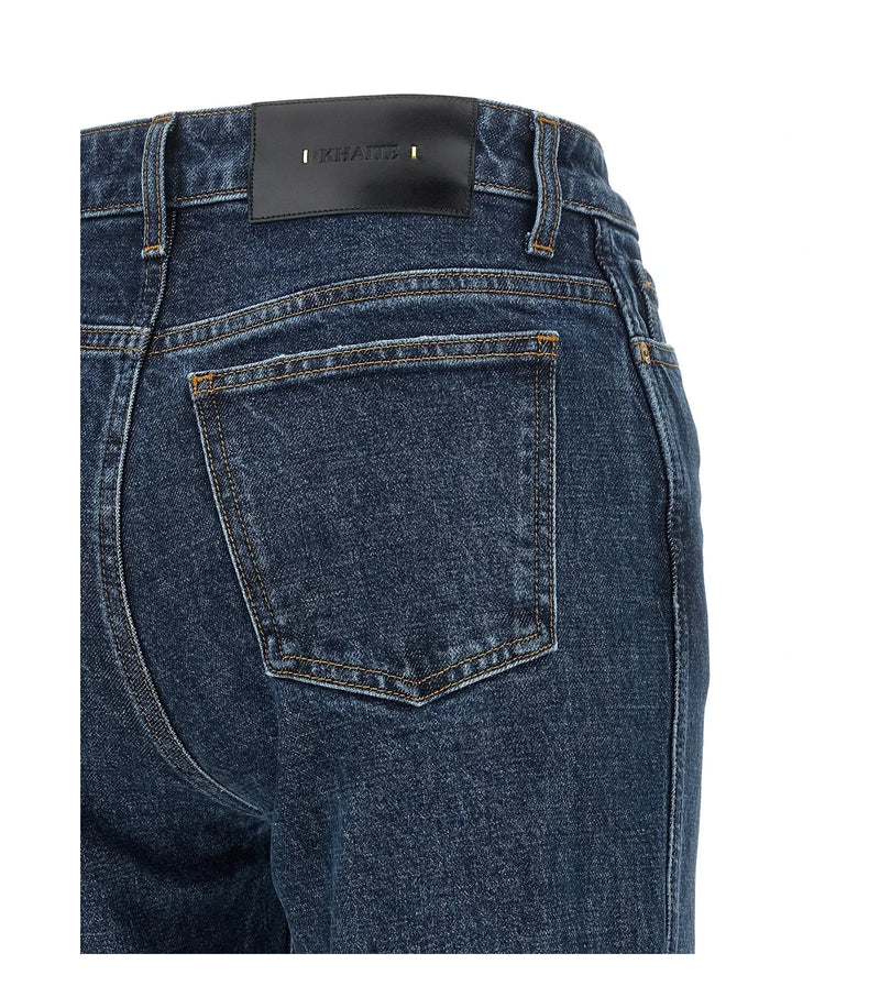 Khaite Jean in blue, Cotton — view 4