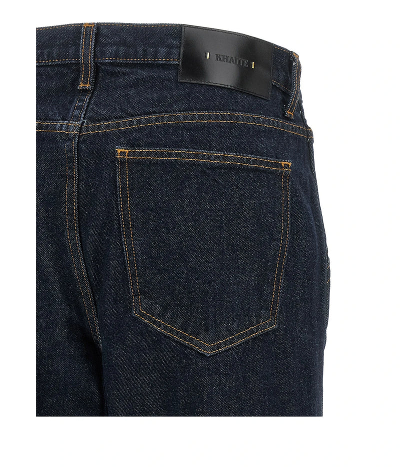 Khaite Jean in blue, Cotton — view 4