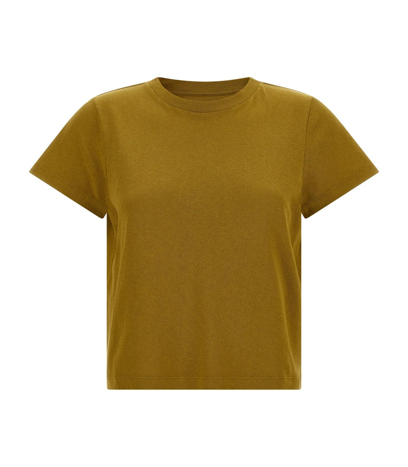 Khaite T-Shirt in yellow, Cotton