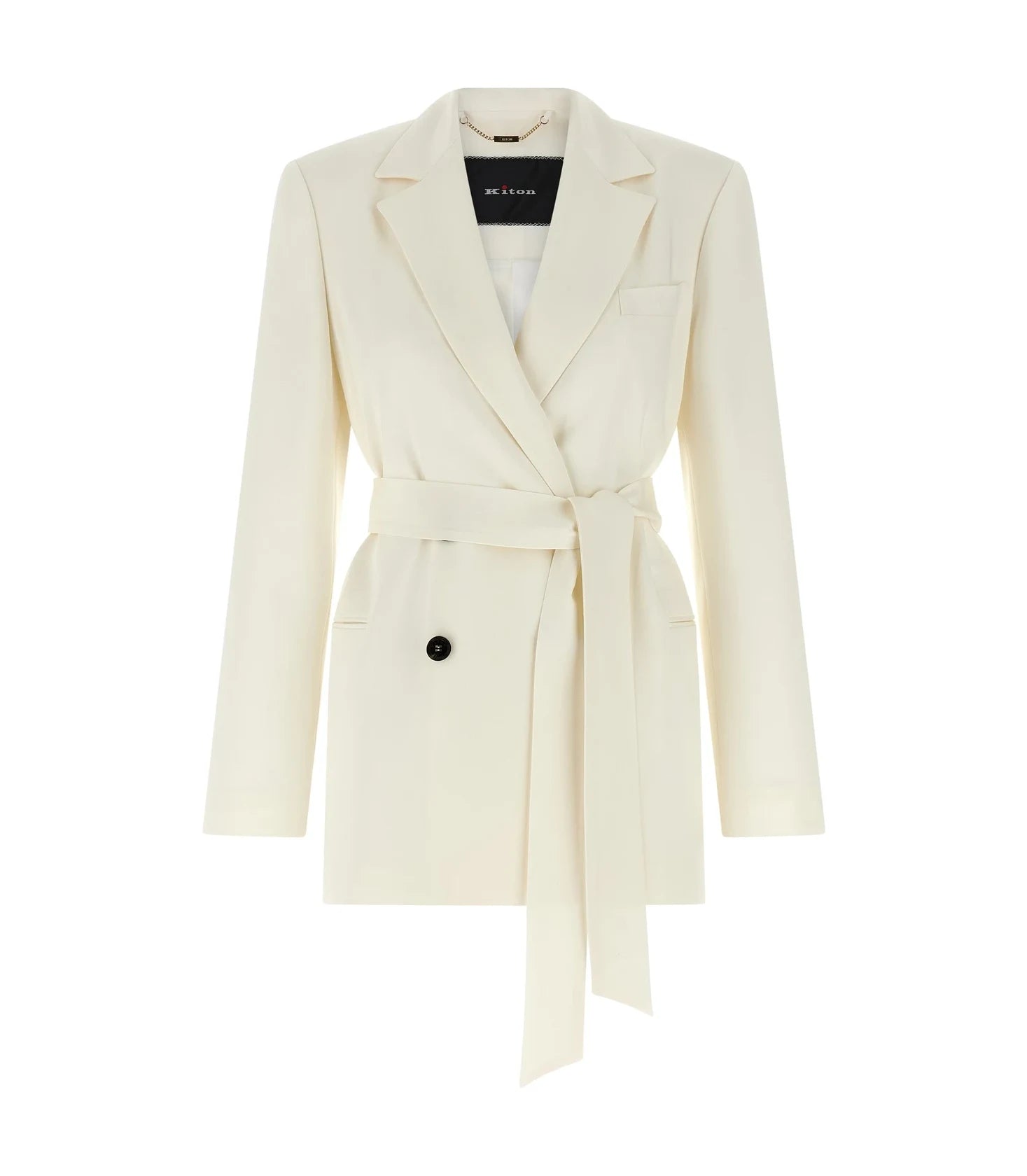 Kiton Blazer in white, Silk