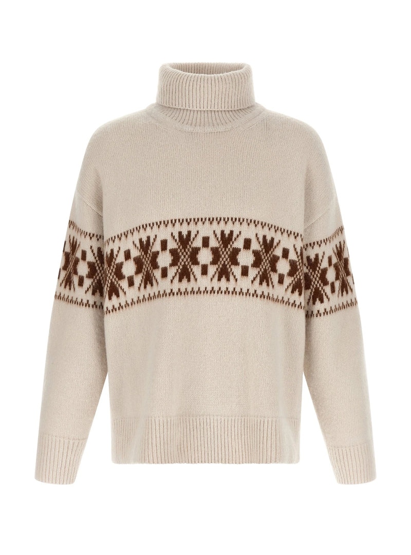 Kiton Sweater in white, Wool