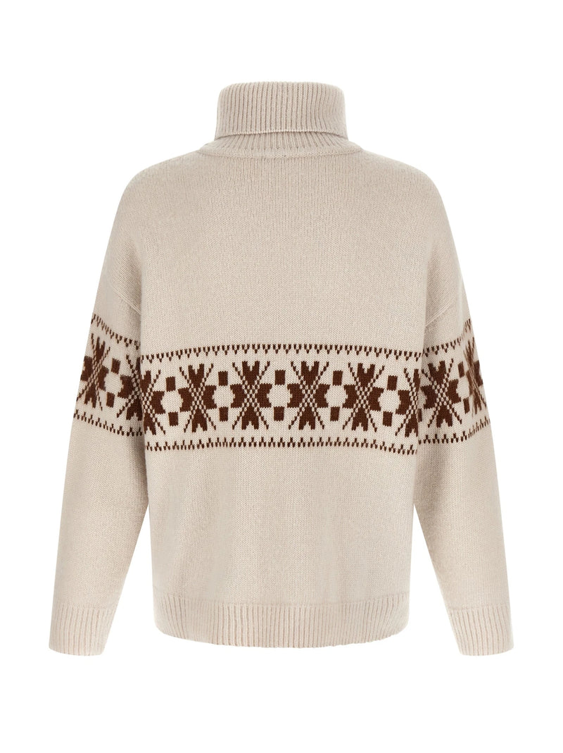 Kiton Sweater in white, Wool — view 2