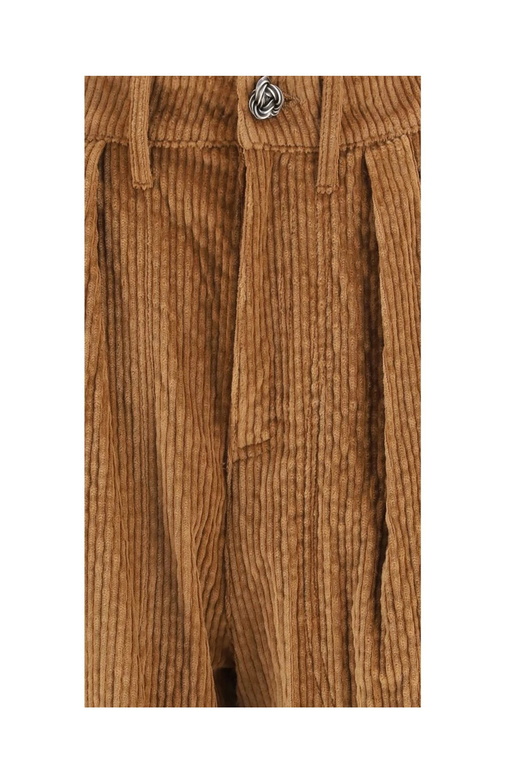 Kristina Ti Trouser in brown, Cotton — view 3
