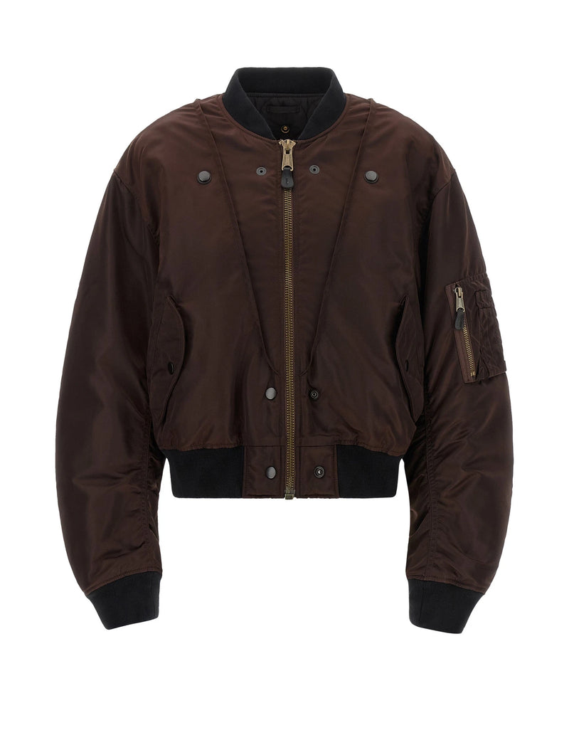 Maison Margiela Bomber Jacket in brown, Polyamide