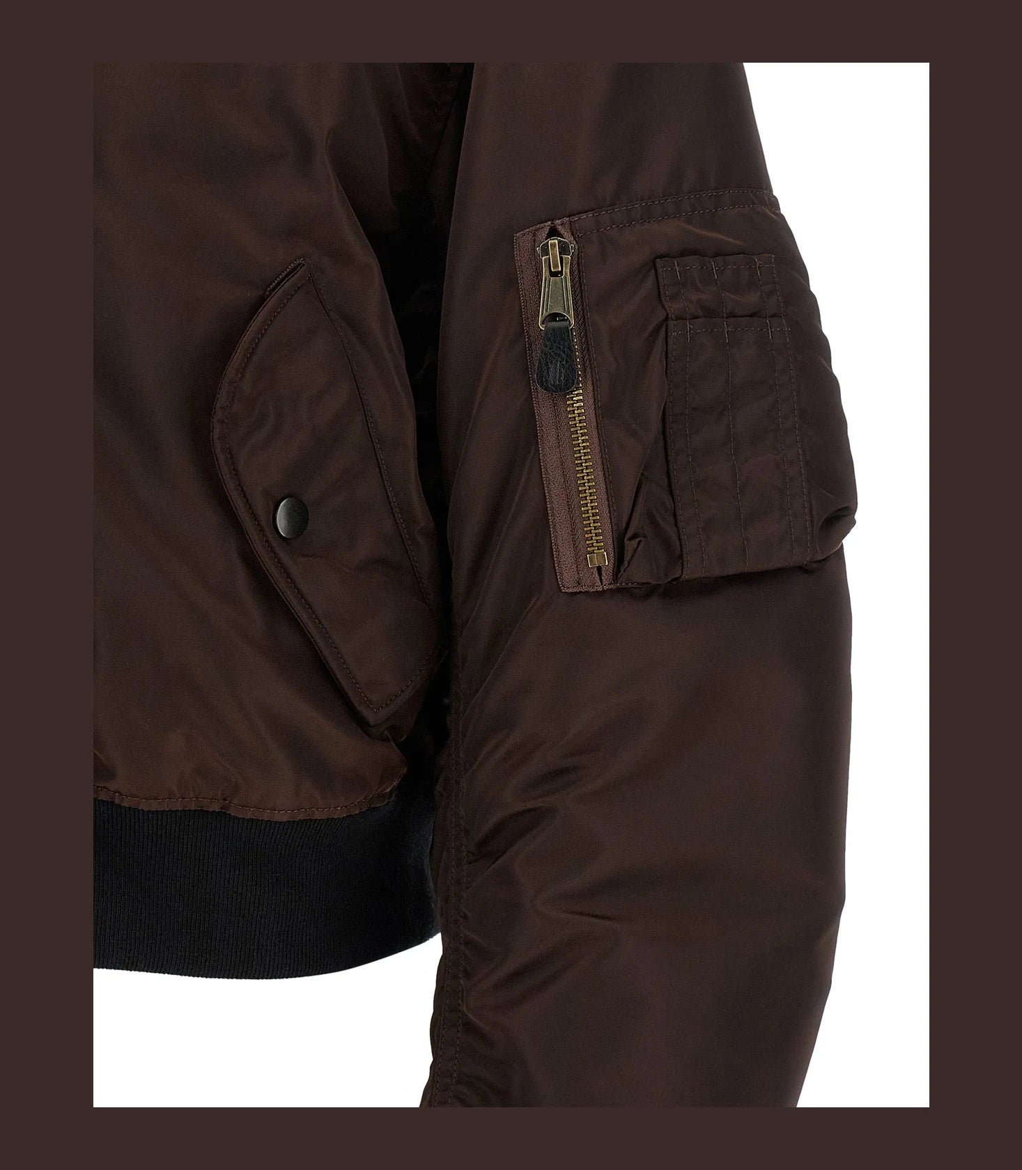 Maison Margiela Bomber Jacket in brown, Polyamide — view 6