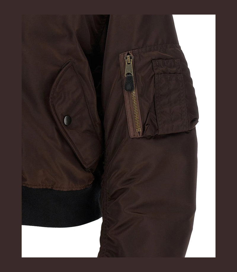 Maison Margiela Bomber Jacket in brown, Polyamide — view 6