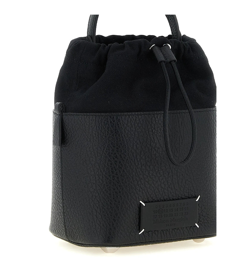 Maison Margiela Bucket Bag in black, Calfskin Leather — view 3