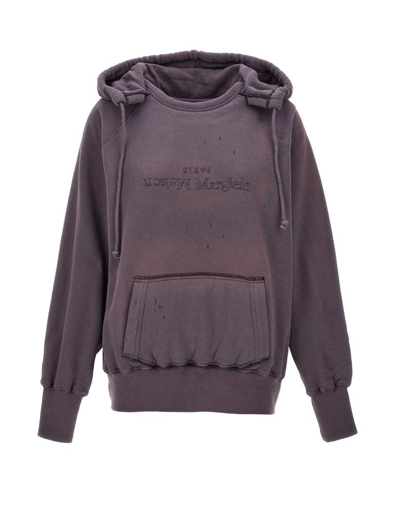 Maison Margiela Hoodie in purple, Cotton