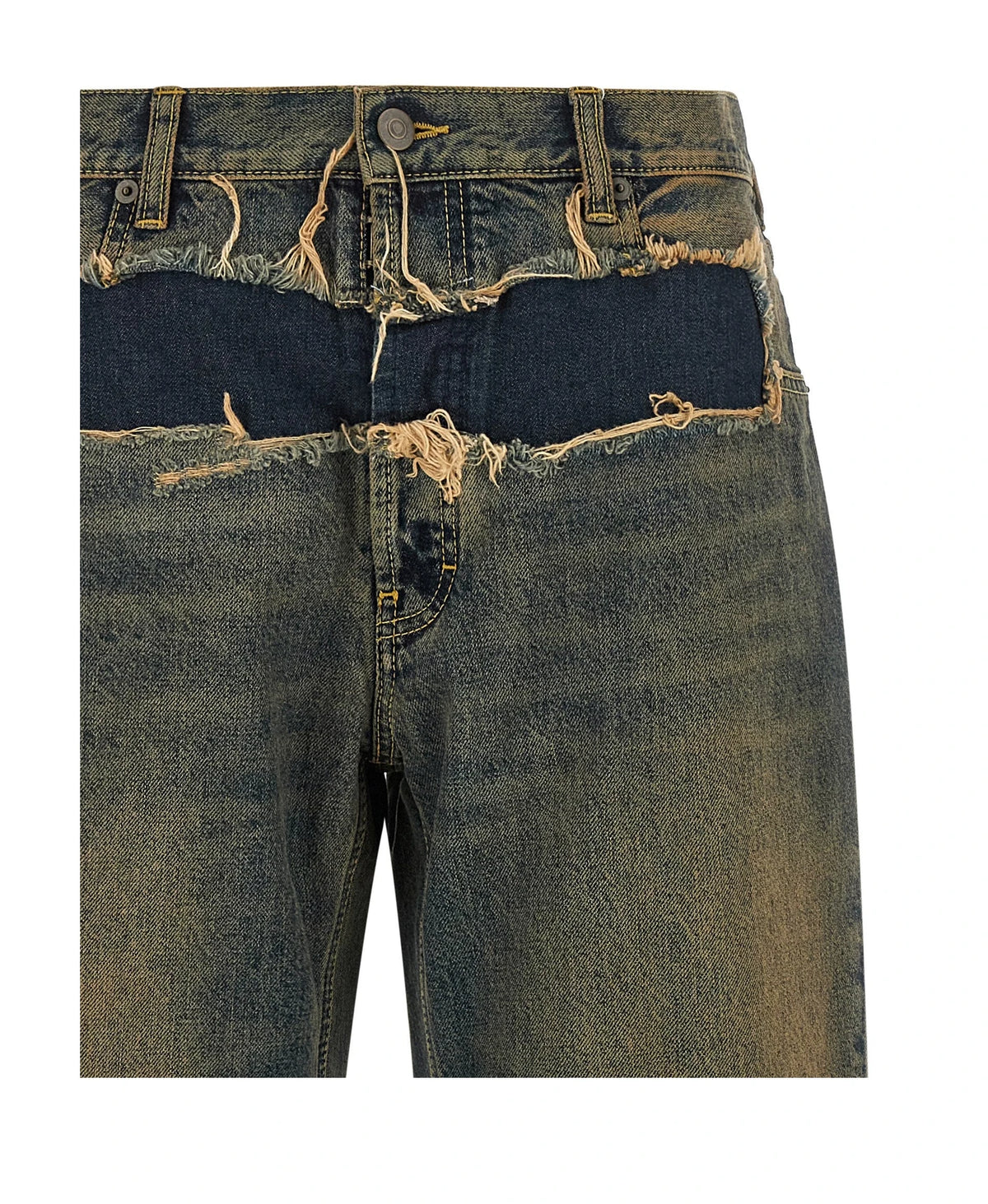 Maison Margiela Jean in blue, Cotton — view 3
