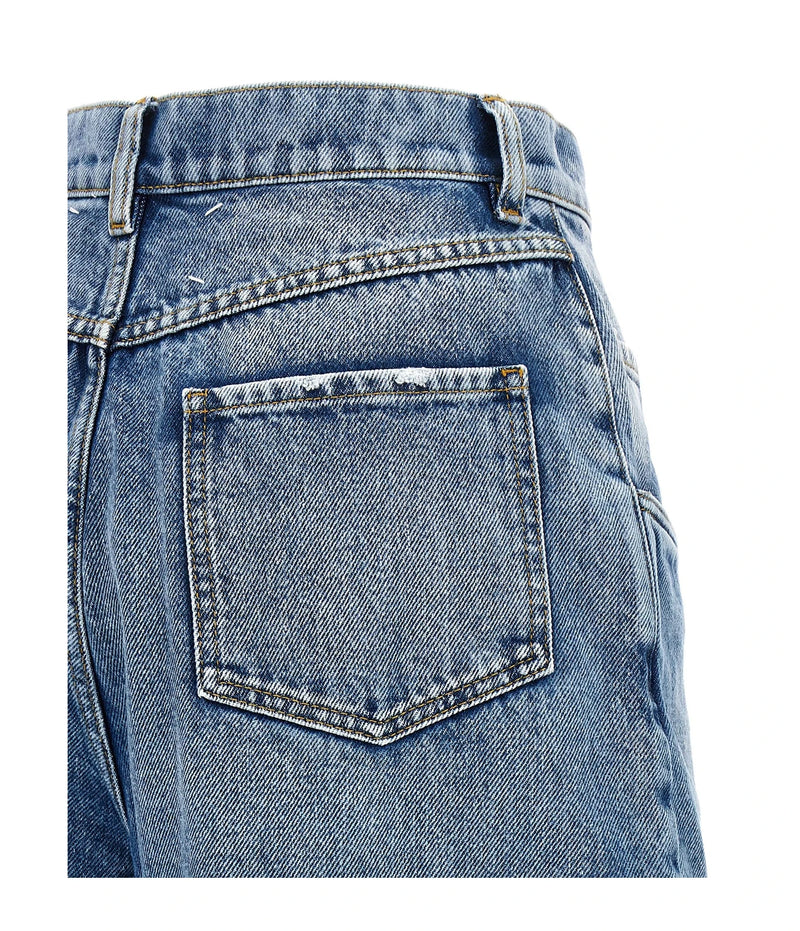 Maison Margiela Jean in blue, Cotton — view 4
