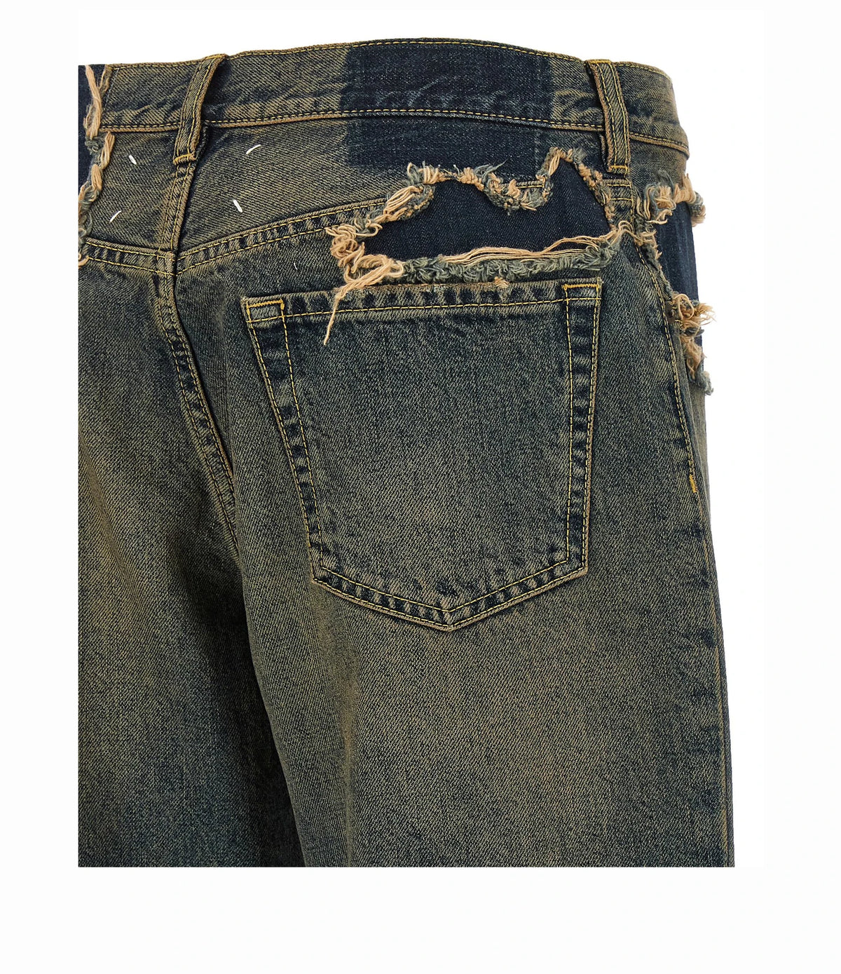 Maison Margiela Jean in blue, Cotton — view 4