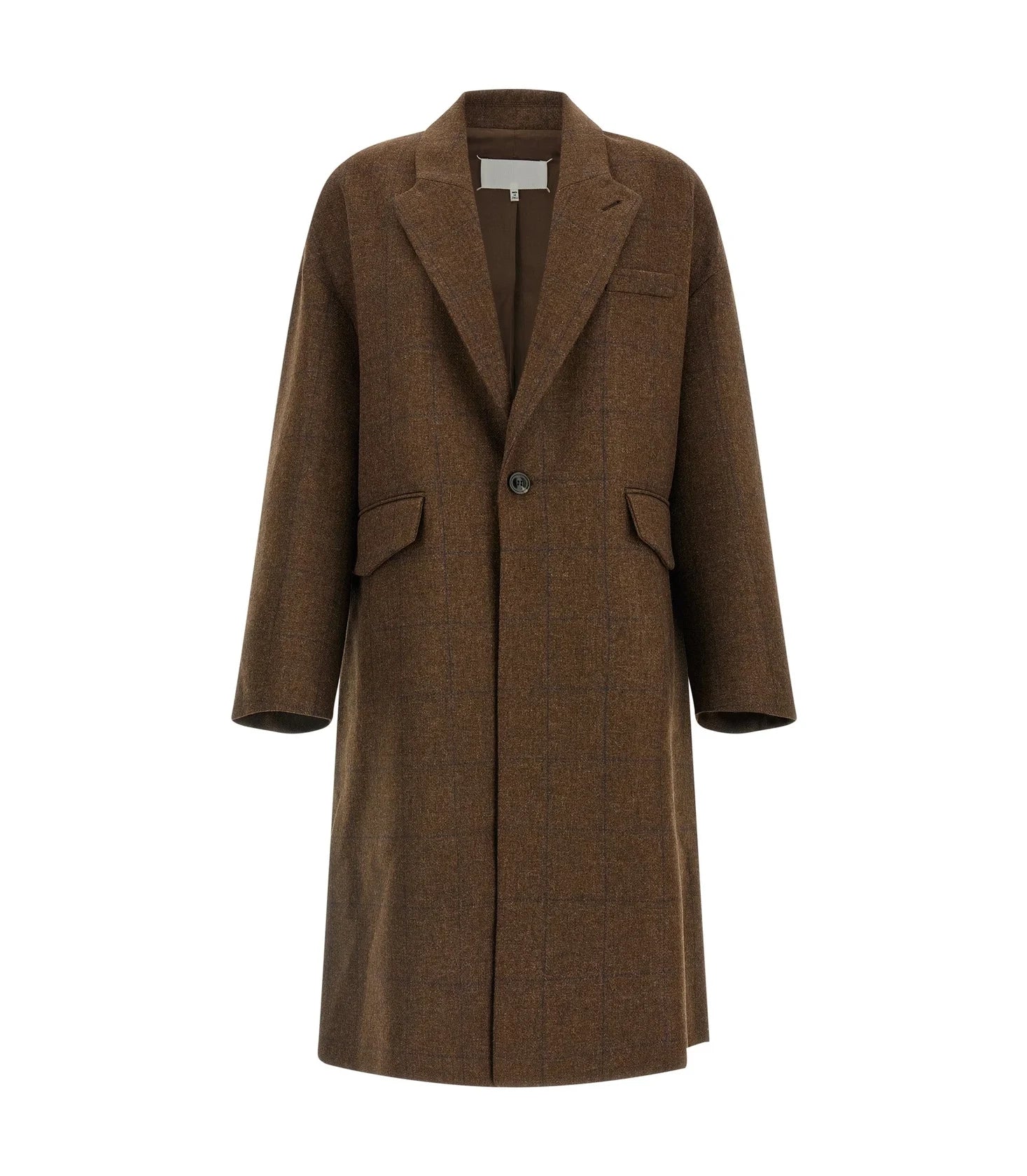 Maison Margiela Overcoat in brown, Wool