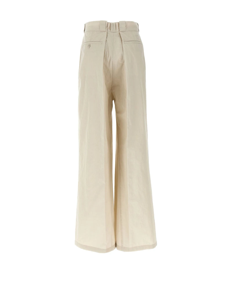 Maison Margiela Palazzo Pant in beige, Cotton — view 2
