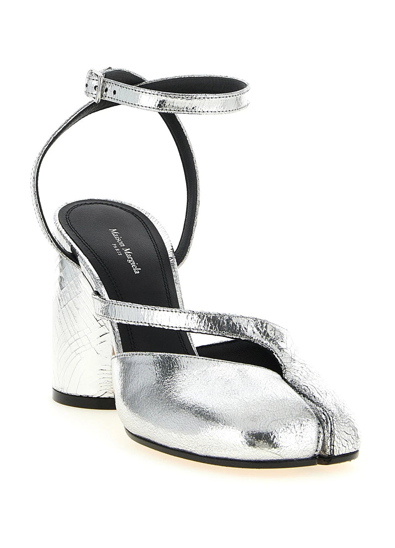 Maison Margiela Pumps in silver, Calfskin Leather — view 2