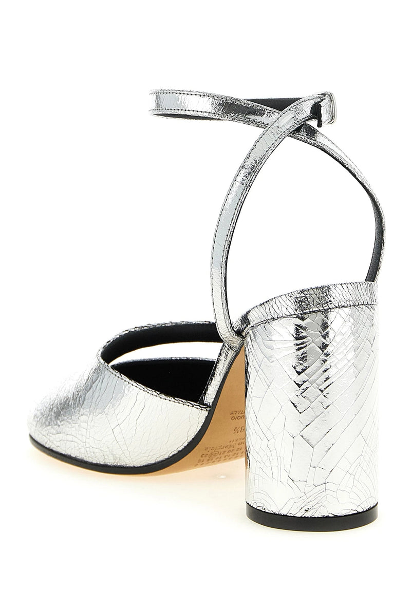 Maison Margiela Pumps in silver, Calfskin Leather — view 3