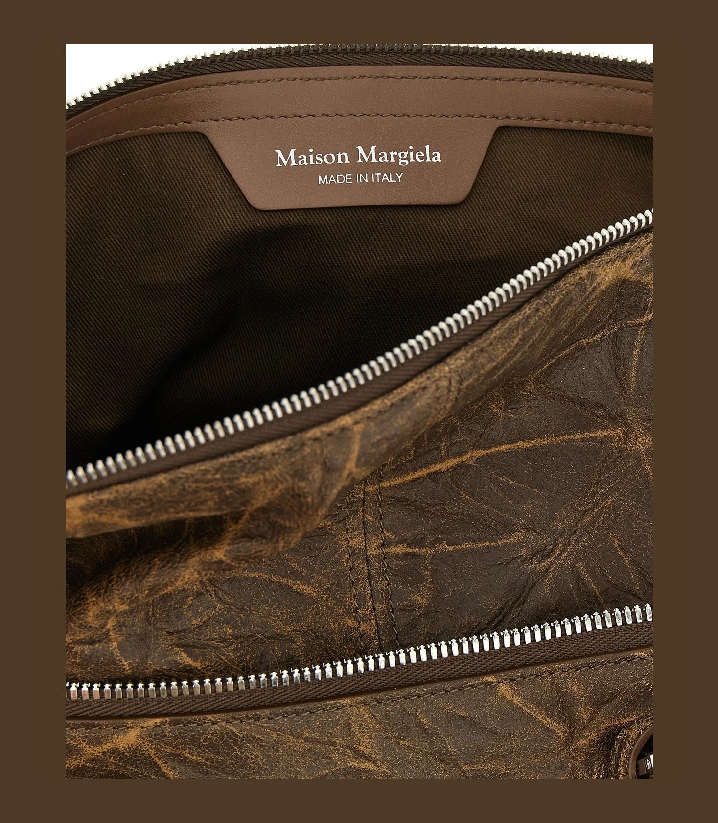 Maison Margiela Satchel Bag in brown, Goat Leather — view 4
