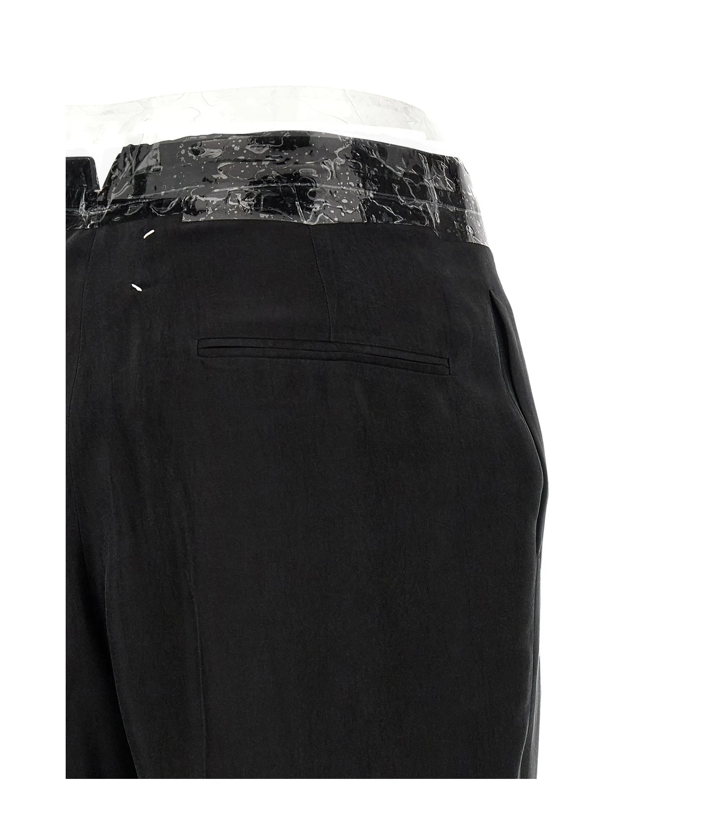 Maison Margiela Trouser in black, Cupro — view 4