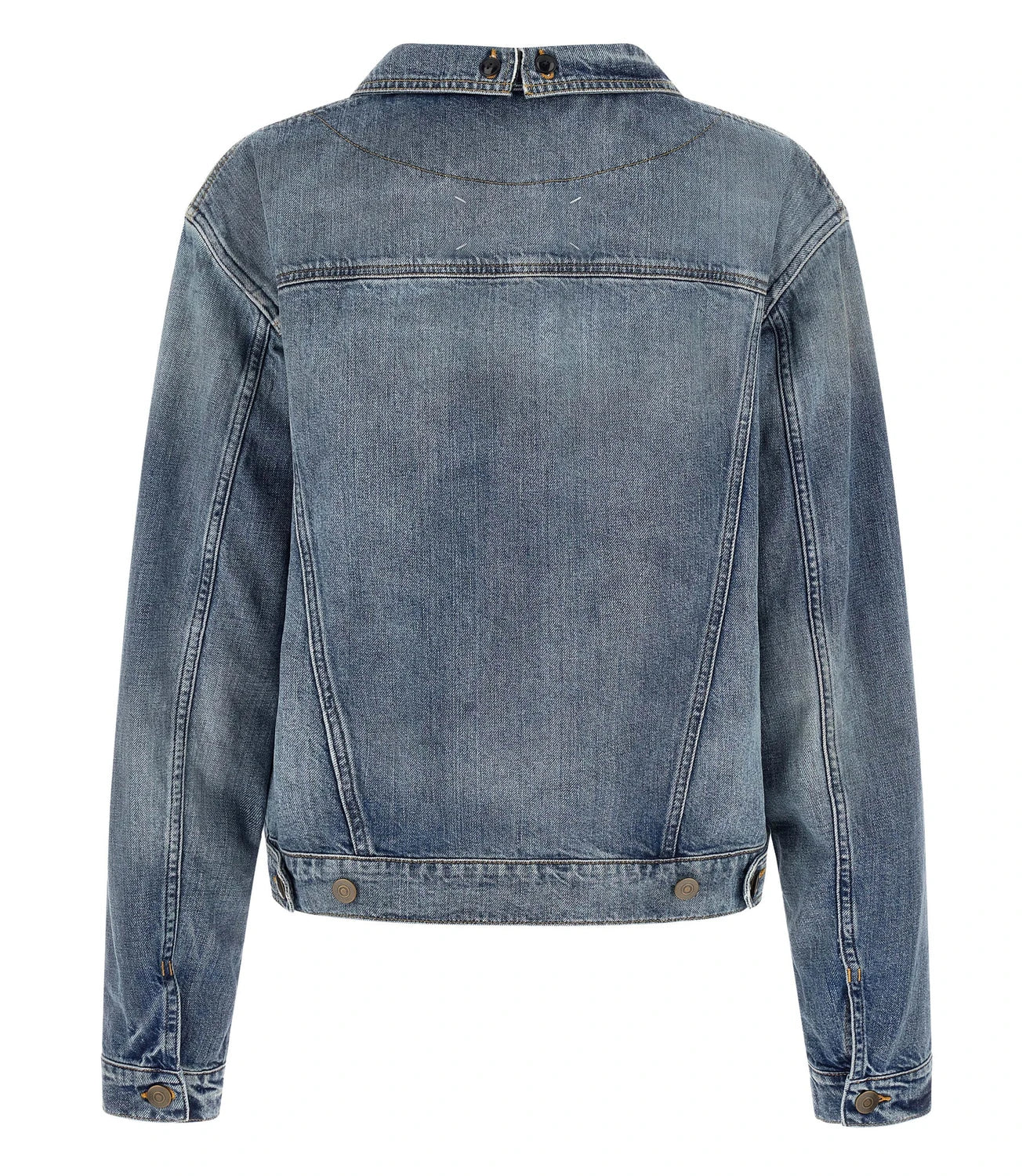 Maison Margiela Trucker Jacket in blue, Cotton — view 3