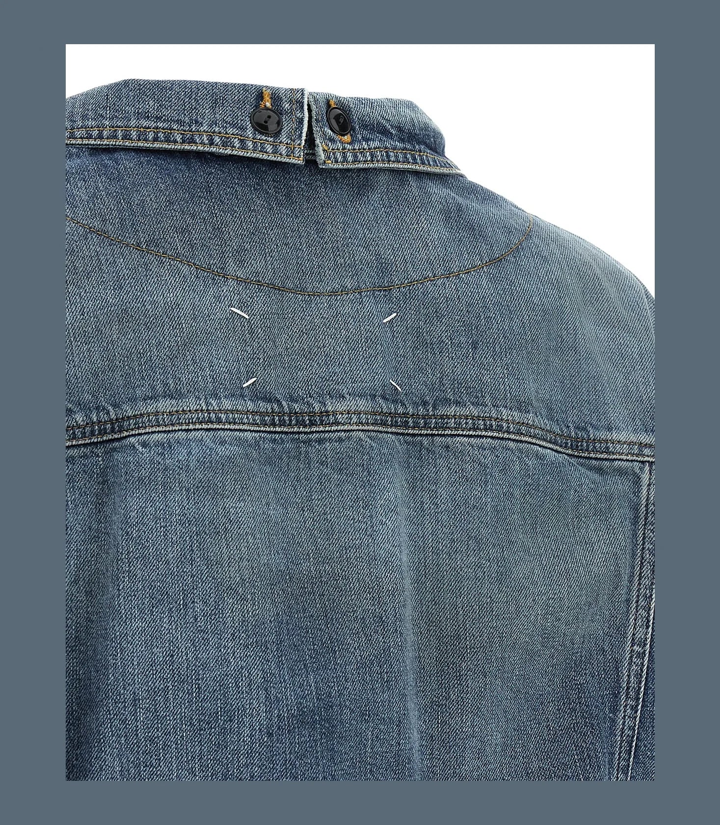 Maison Margiela Trucker Jacket in blue, Cotton — view 6