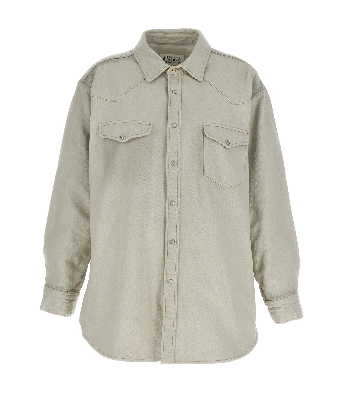 Maison Margiela Trucker Jacket in white, Cotton