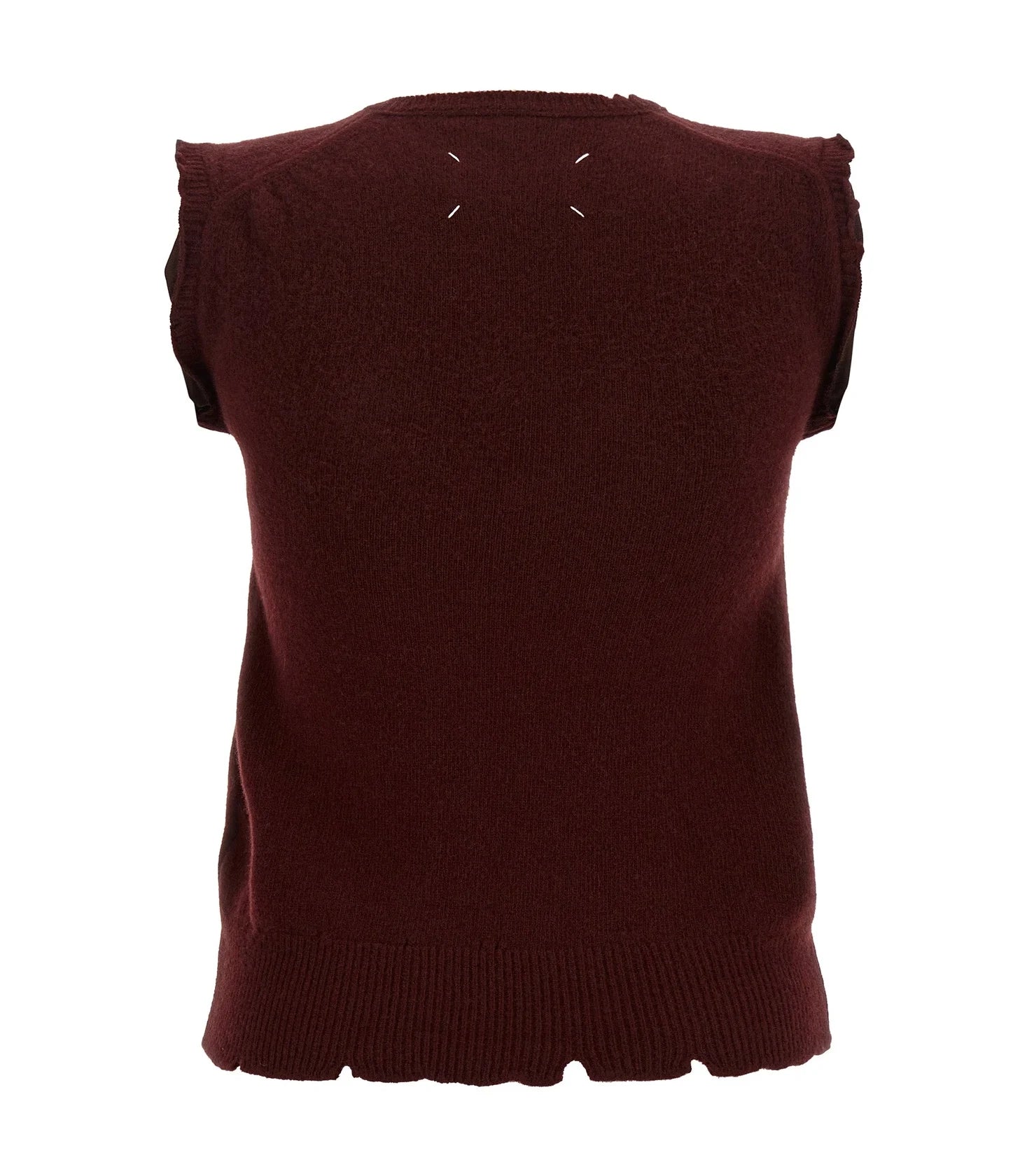 Maison Margiela Vest in red, Virgin Wool — view 2