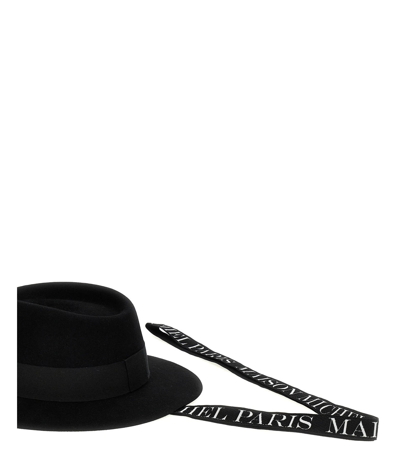 Maison Michel Keychain in black, Cotton — view 3