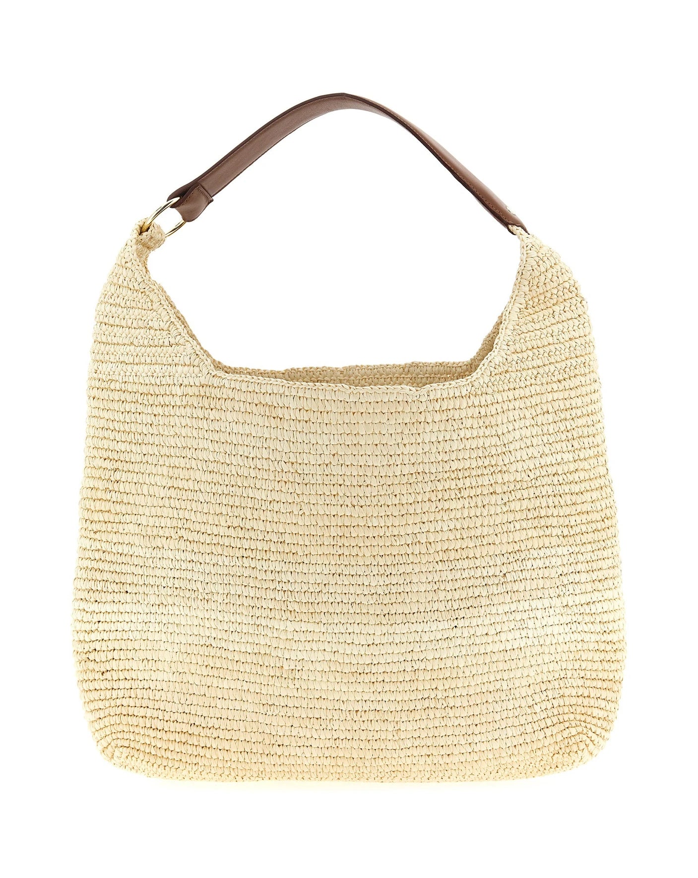 Maison Michel Shoulder Bag in brown, Raffia