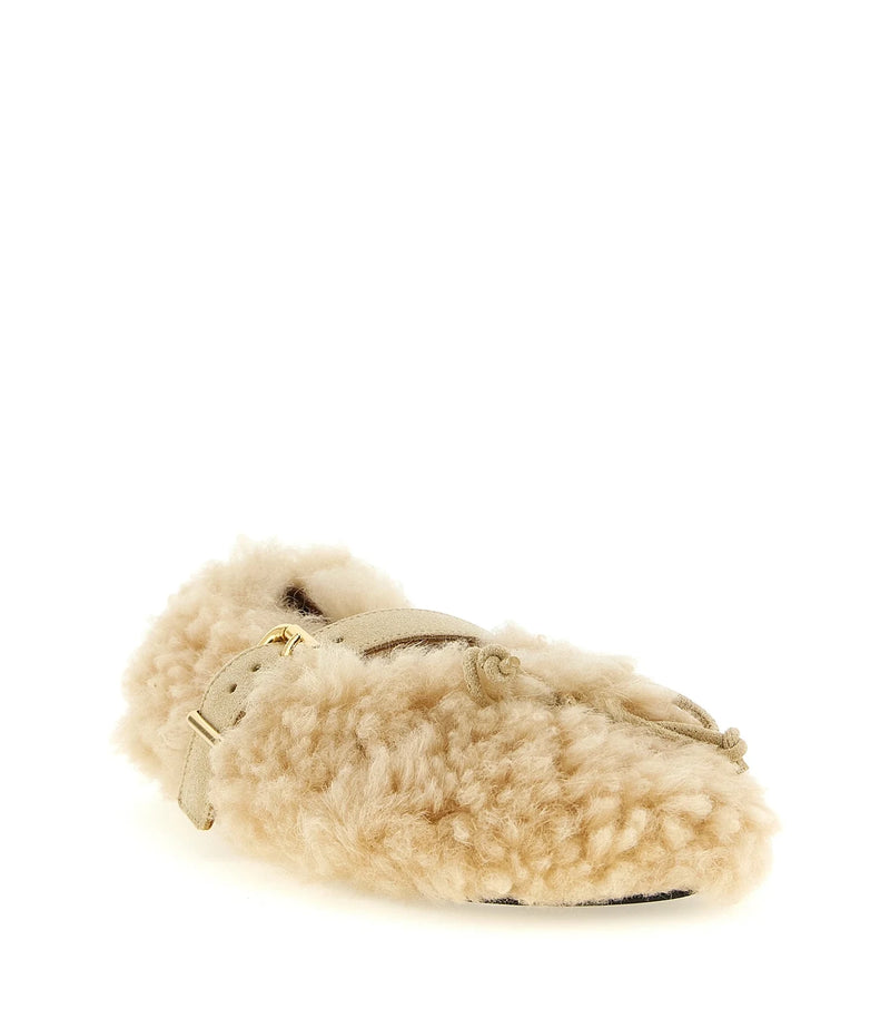 Marni Ballet Flats in beige, Sheepskin Leather — view 2