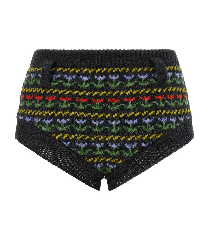 Marni Bermuda in gray, Virgin Wool — view 2