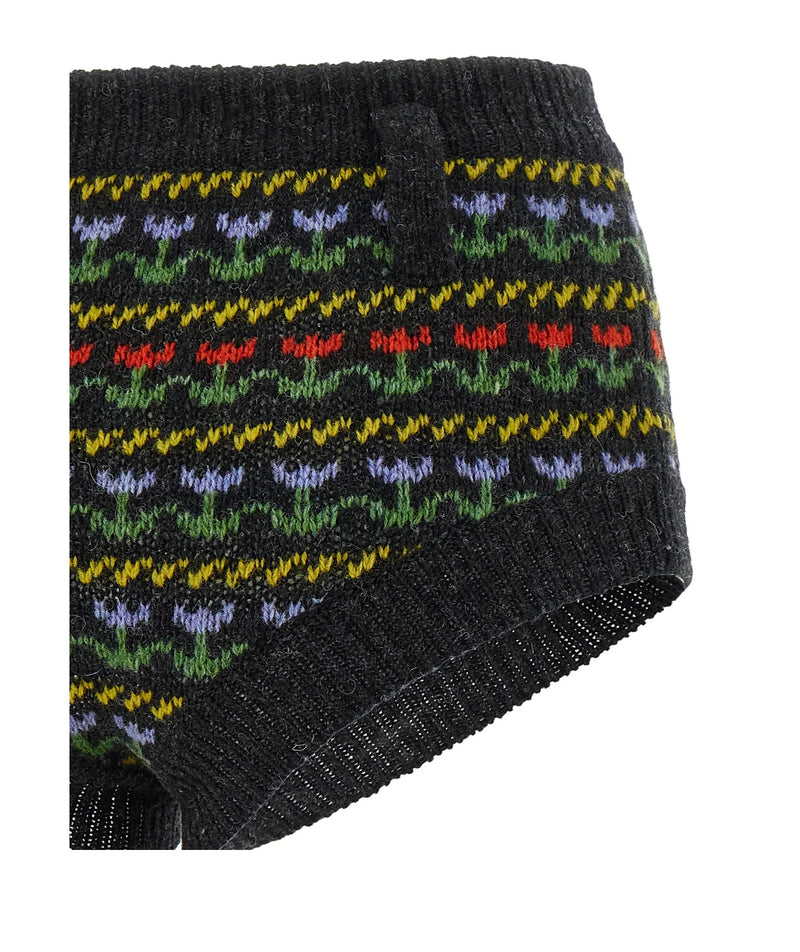Marni Bermuda in gray, Virgin Wool — view 4