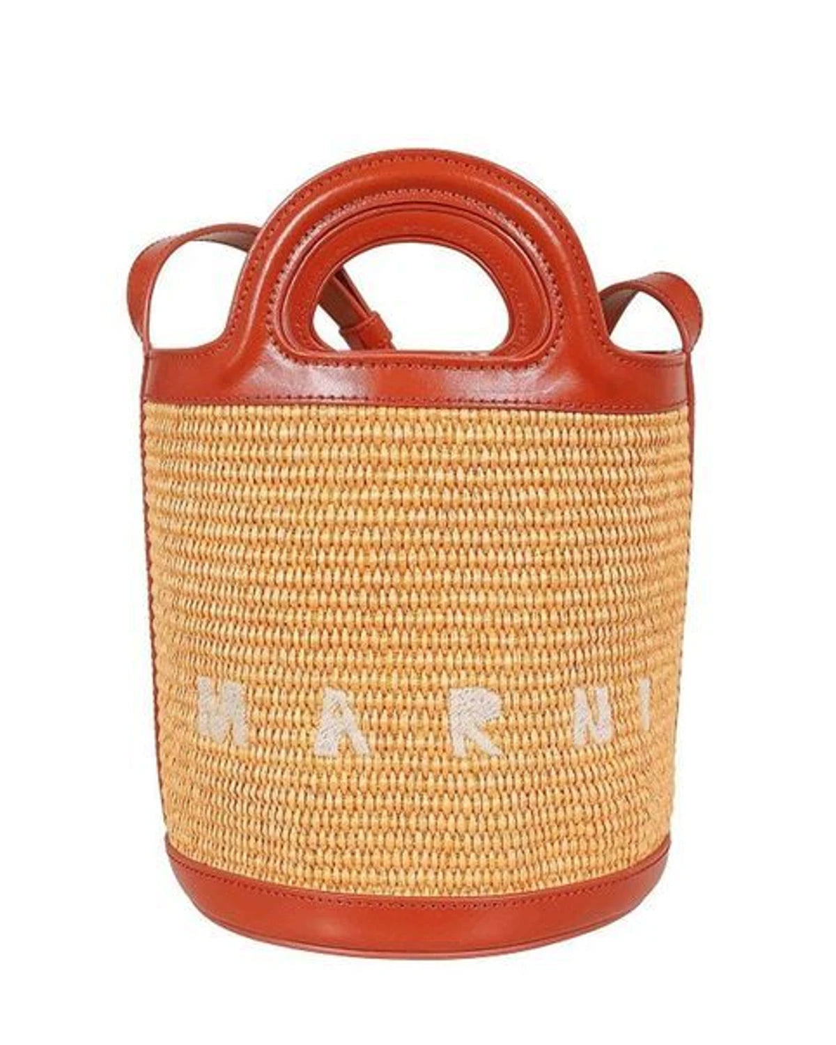 Marni Bucket Bag in orange, Cotton